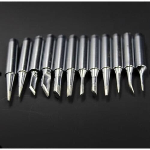 10pcs/lot Tip 936 soldering station thermostat electric iron head 900M special tip mouth mouth knife horseshoe curved tip