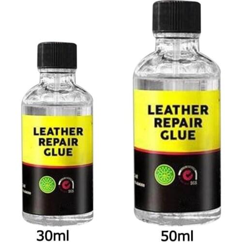 30/50ml Leather Scratch Repair Soft Glue Incognito Transparent Washable Liquid Glue Leather Adhesive Glue