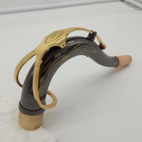 Brand New Professional Instrument Tenor Saxophone Neck Brass Black Lacquer Sax Neck Tenor