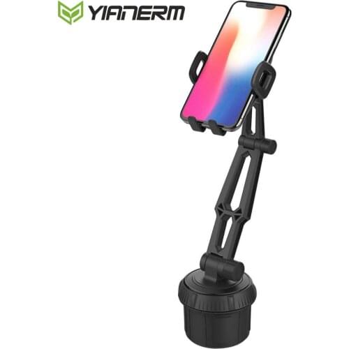 Yianerm Cup Car Phone Holder Adjustable Gooseneck Cup Holder Cradle Car Mount for Cell Phone iPhone Xs/XS Max/X/8/7 Plus/Galaxy
