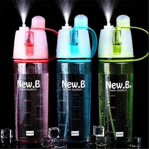600Ml Spray Sports Water Bottle Tour Drinking Bottles for Outdoor Climbing Gym Cycling Cup Camping Drinking Cup