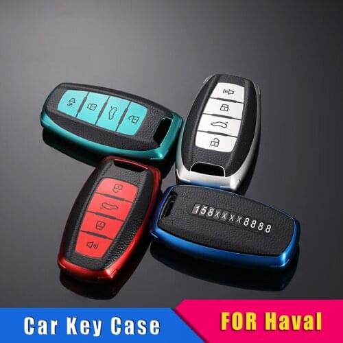 Anti-lost TPU Number Plate Car Smart Key Cover Case For Great Wall Haval Coupe H7 H8 H9 GMW H6 Hover H1 H4 F5 F7 H2S Accessories