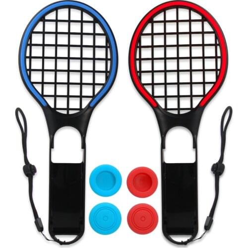 Colorful Tennis Racket Handheld Handle Grip Holder Player For Nintendos Nintend Switch NS Controller Game Playing Accessories