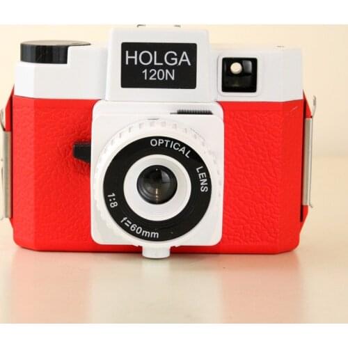 HOLGA 120N Red and White 120 Medium Format Camera Lomo Kodak Fujifilm
