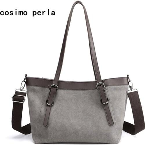 New Canvas Tote Purses Ladies Crossbody Bags for Women Fashion Designer Messenger Women HandBags Large Shoulder Cloth Bag Trendy