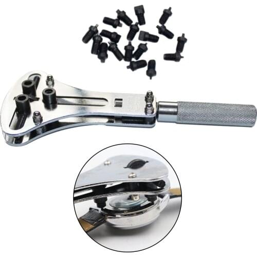 Watch Repair Tools Kit Wrist Watch Case Opener Adjustable Screw Back Remover Wrench Repair Tool Watch Case Opener Wrench
