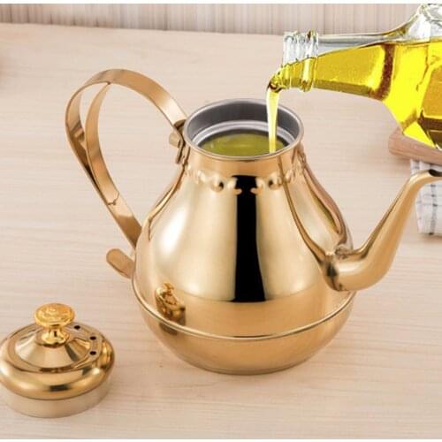 1.2/1.8L Coffee Maker Stainless Steel Long Mouth Large Capacity Tea Pot Home Kitchen Drinking with Percolator for Milk Juice