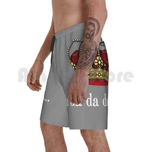 King George Iii Tee | Da Da Da Dat Da Beach Shorts Men Beach Pants Swim Trunks King George Broadway Musical Theater