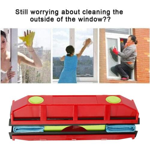 YJ S1/D2/D3 Magnetic Window Cleaner 20-28mm Wide Clean Strong Magnetic Brush Window Glass Brush Glass Cleaning Tool with Rag