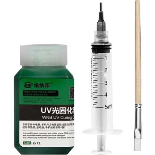 UV Curable Solder Mask Oil BGA PCB SMD Prevent Corrosive Arcing Board Solder Welding Fluxes Green Black Red Blue Yellow White