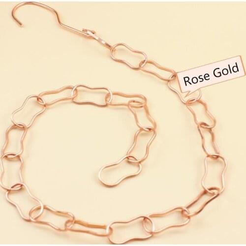 Multiple Clothes Metal Hanging Chain With Hook Apparel Shop Coat Hangers Display Rings Clothing Coordinate Storage Strip SN3681