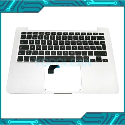 Original Sweden Swedish Keyboard Top Case Palmrest For MacBook Pro Retina 13" A1502 Topcase 2015 Year