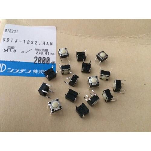 Original new 100% SDTJ-1232 touch switch 6*6*4.3mm electromagnetic furnace button