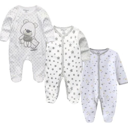 Autumn Fashion Unisex Baby Boy Girl Rompers Cotton Newborn Clothing Sets Cotton Suits Roupa de bebe soft baby clothes