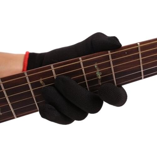 Fingertip Anti-pain Left Hand Guitar Glove Bass Glove Practice Fingertips Glove For Beginner Musicians