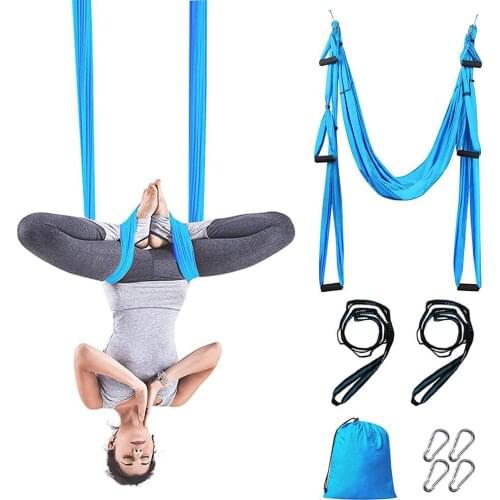 Adjustable Anti-Gravity Home Aerial Yoga Hammock Swing Trapeze Inversion Tool Health Yoga Training Accessories