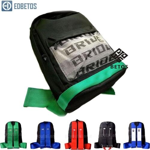 EDBETOS JDM Racing Style Bride Fabric Backpack Bride Seats Fabric Material Backpack Auto school bag bride bag