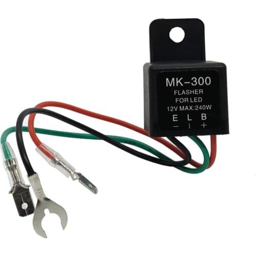 Universal Motorcycle Parts LED Flashing Light 3 Pin DC 12V Turn Signal Flashing Light Relay Controller