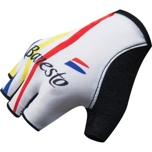 Banesto 2020 Cycling Gloves Half Finger Road Bike MTB Outdoor Sports Gym Riding Men Women Silicon Quick Dry Fiber Lycra