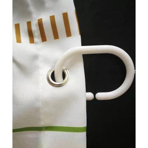 Cute Dolphin Animal Printed Shower Waterproof Curtain With Hooks Bathroom Decoration