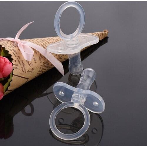 1 Pcs Safety Soft Silicone Pacifier Newborns Baby Feeding Tool Bite Gags
