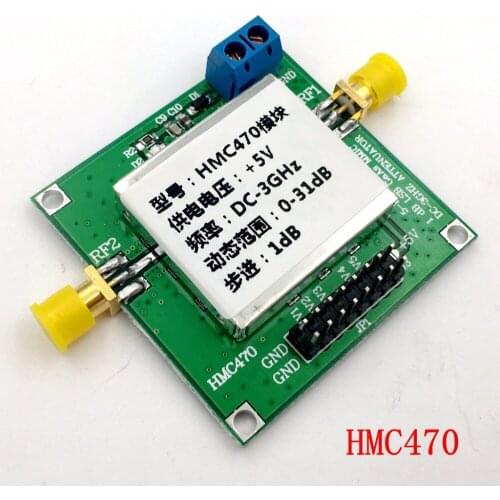 1PC HMC470 Digital RF Attenuator Module DC-3GHz 1dB Step to 31dB Manual and Programmable