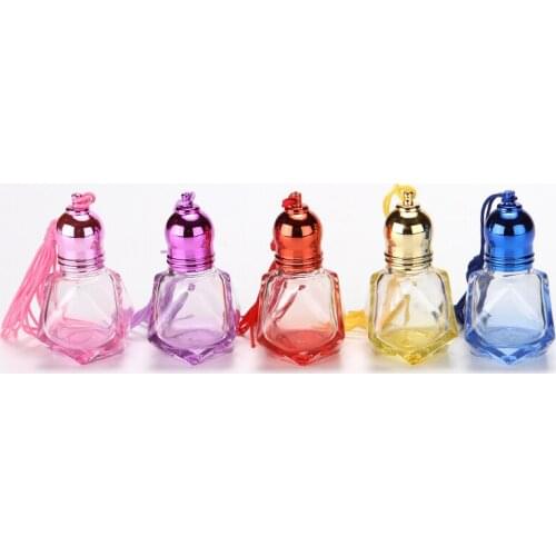 100pcs 6ML Mini Essential Oils glass Roller Ball Glass Perfume Bottles Traveler Empty Roll-On Refillable Bottles F1860