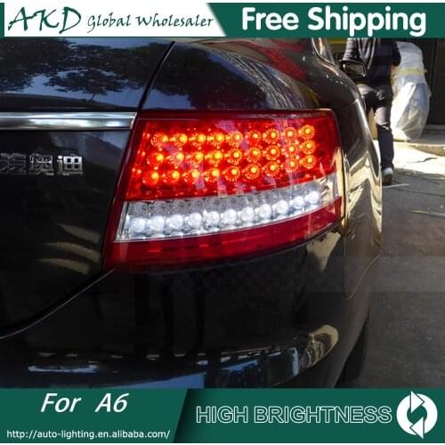 AKD Car Styling for AUDI A6 2005-2008 TAIL Lights LED Tail Light LED Rear Lamp DRL+Brake Trunk LIGHT Automobile Accessories