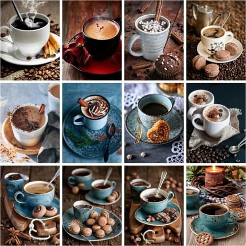 DIY Diamond Coffee Cup Mosaic House Decoration Painting Full Square round Mosaic Embroidery Cross Stitch Mosaic
