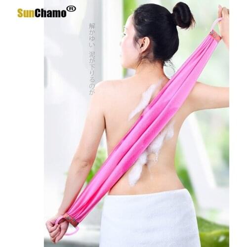 Long Rubbing Bath Towel Rubbing Back Towel Single Layer Back Lengthening Strong Rubbing Mud Grinding Japanese Bath Towels Woman