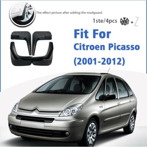 Mudguard For CITROEN XSARA PICASSO 2001-2012 Front Rear 4pcs Mudflaps Mudguards Car Accessories Auto Styline Splash Guard Fender