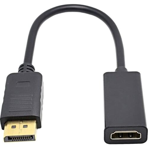 Dp to Hdmi-compatible Gold-Plated DisplayPort To Hdmi-compatible High-definition Conversion Cable 1080p Video Adapter