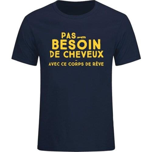 No Need For Hair With This Dream Body T Shirt Funny Birthday Gift Idea Fun Message Colleague Brother Humor 100% Cotton Top Tee