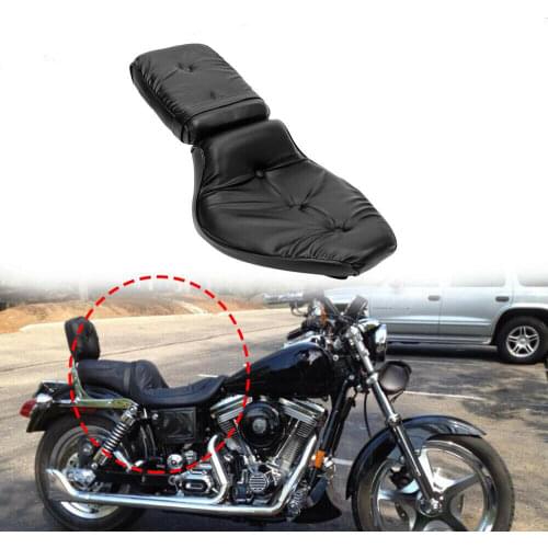 Motorcycle Black Driver Seat + Passenger Seat Two up Cushion Saddle for Honda VT600 VLX VT 600 Steed 400 1988-1998