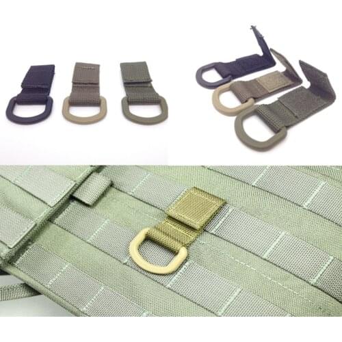 1PC High Strength Nylon Molle Ribbon Hook Clip EDC Outdooor Tactical Backpack Belt Webbing Strap Hanging Buckle Quick Hook