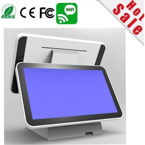 New stock i7 cpu 8g 256G SSD 15.6 inch double Screen computer monitor windows pos systems all in one PC