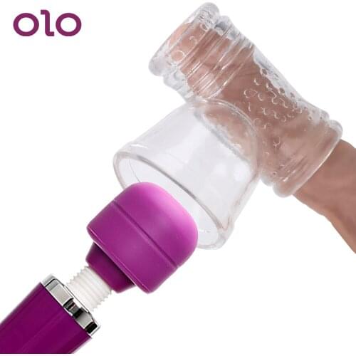 OLO Chastity Sex Toys for Men Nozzles Of Massager Masturbator Toy Massager Penis