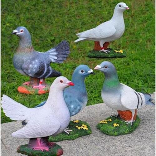 Peace Dove Crafts, Garden Landscape Sculpture, Garden Courtyard Decoration, Home Office Restaurant Desktop Decoration