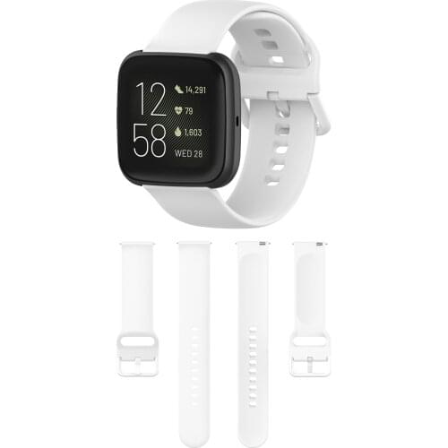 Suitable for Fitbitversa/versa 2 pure color silicone waterproof watch wristband color buckle accessories spare L and S