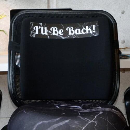 Custog Memory Foam Pillow Seat Cushion Waist Support Back Cushion For Office Chair Orthopedic Health Care Pad Be Back