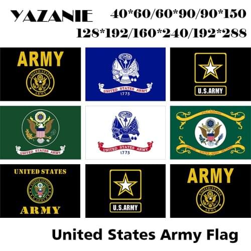YAZANIE Field Flag United States of American Military US Army Flag US Army Retired Single or Double Sided Flags and Banners