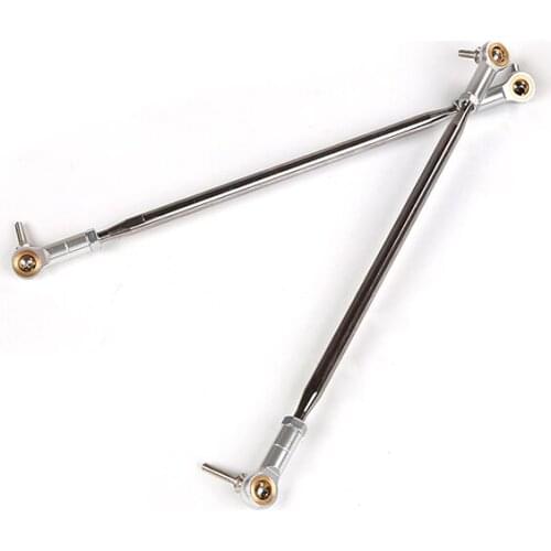 Alloy CNC Steering Rod Fit for 1/5 Hpi Rovan Km BAJA-MAX Upgraded Kit Rc Car Toys Parts