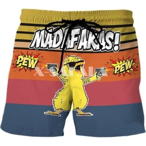 Funny Rooster Cute 3D Print Mens Shorts Unisex Streetwear Elastic Waist Shorts Summer Beach Harajuku Casual Drawstring-4