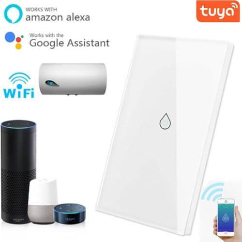 Tuya WiFi Smart Timing Water Heater Switch Mobile Phone Wireless Remote Voice Control ON OFF Timer Switch Google Home Alexa Echo