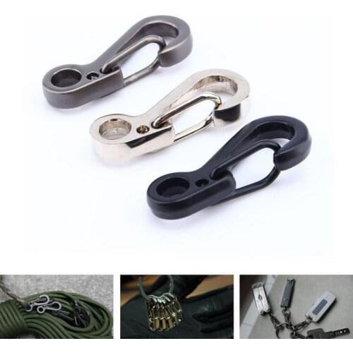 Spring Hanging Buckle Carabiner Camping Hiking Tents Spring Snap Hook Key Ring Keychain Hanging Padlock Bottle Hook