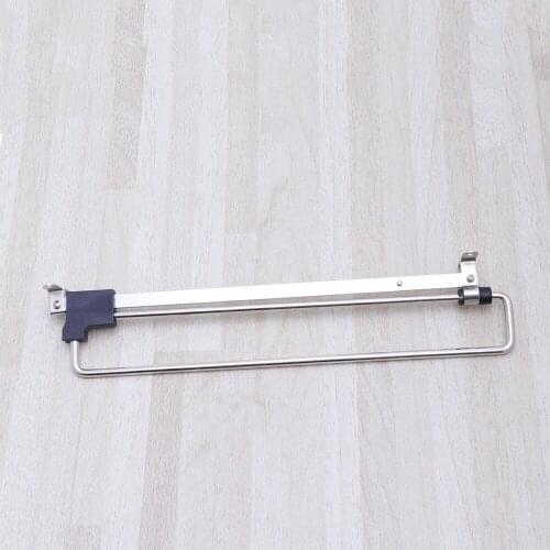 Stainless Steel Retractable Wardrobe Rail Clothes Hanger Towel Coat Racks Closet Rod (Simplified Type,Silver,300mm)