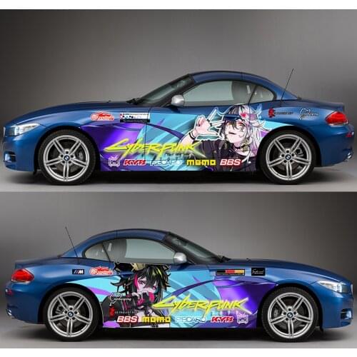 Japanese Anime Itasha Graffiti Car Sticker Cartoon Auto Door Drift Racing Decal Ralliart Rally Stickers On Car CNS1617