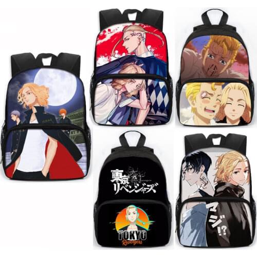 Anime Japan Tokyo Avengers Schoolbag Teenagers Cartoon Mikey Women Fashion Backpack Children For Travel Bookbags Gift
