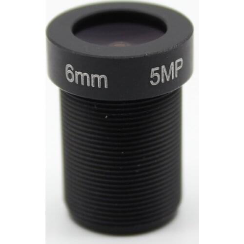 1/2.5" HD 5MP 6mm Fixed Iris M12 MTV IR Board CCTV Lens for Security IP Camera