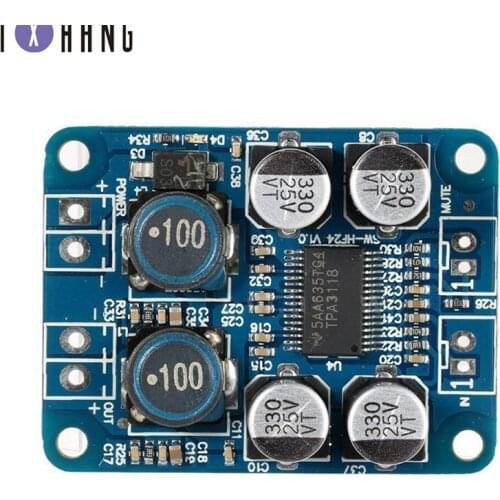 1pcs TPA3118 PBTL mono digital amplifier board 1X60W 12V 24V POWER AMP